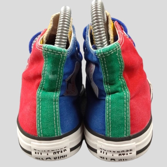 Converse High Top Chuck Taylor All Stars Multicolor Primary Colors Size Youth 1 - Picture 4 of 7